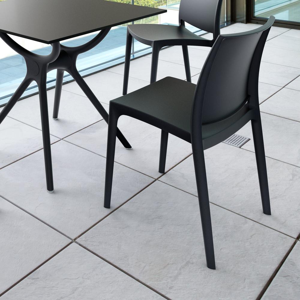 Maya Dining Chair Black, Set of 2