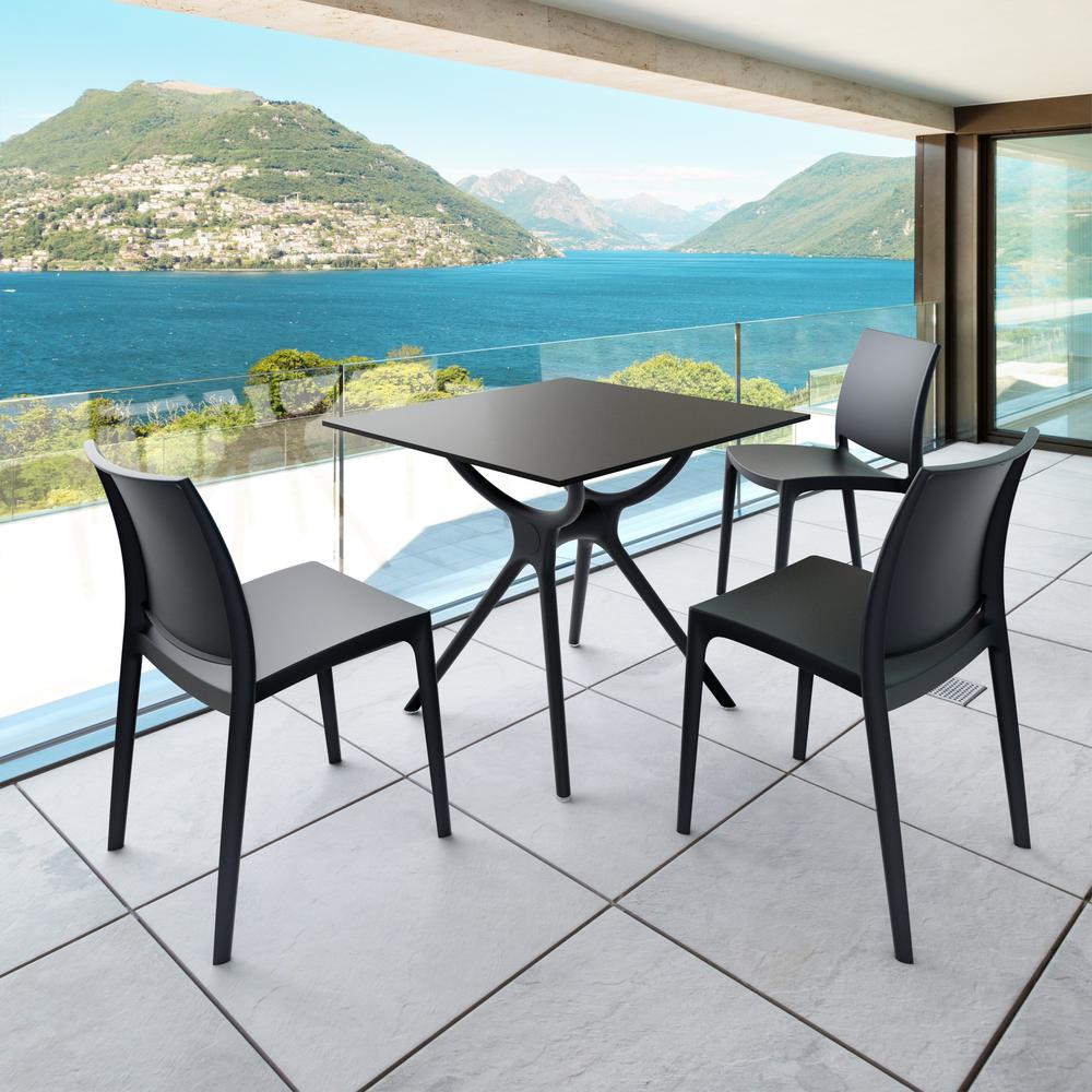 Maya Dining Chair Black, Set of 2