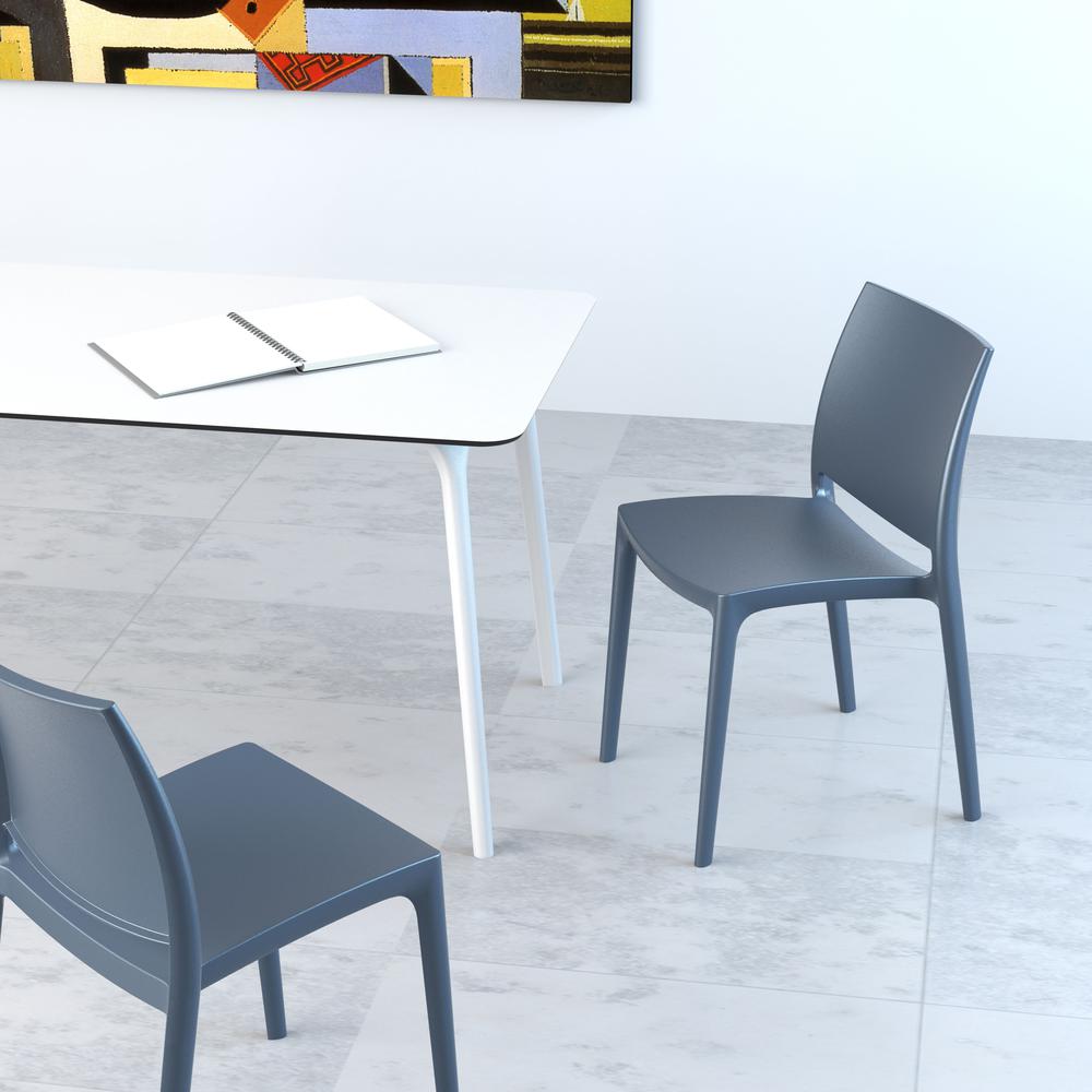 Maya Dining Chair Dark Gray, Set of 2