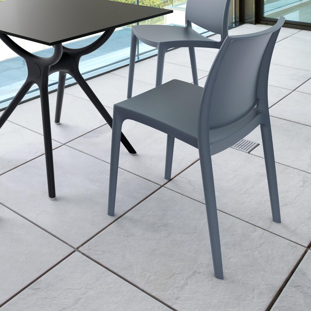 Maya Dining Chair Dark Gray, Set of 2