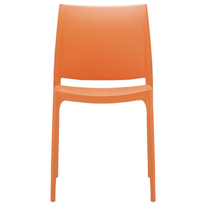Dining Chair, Set of 2, Orange, Belen Kox