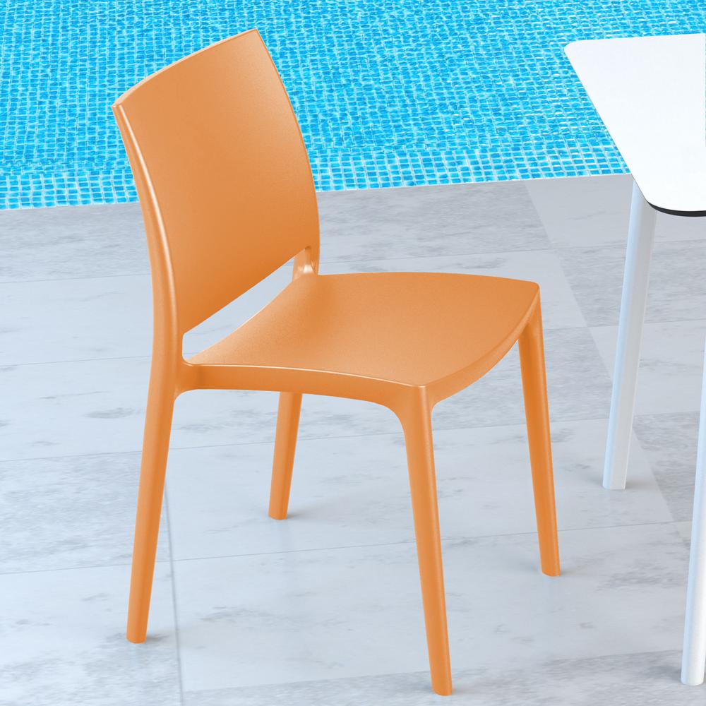 Dining Chair, Set of 2, Orange, Belen Kox