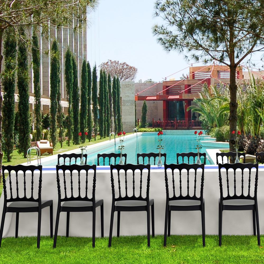 Dining Chair, Set of 2, Black, Belen Kox