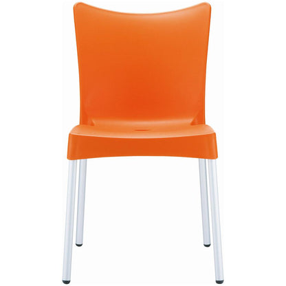 Juliette Resin Dining Chair Orange, Set of 2