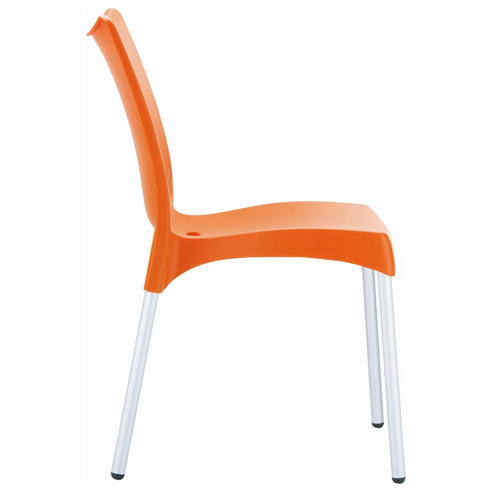Juliette Resin Dining Chair Orange, Set of 2