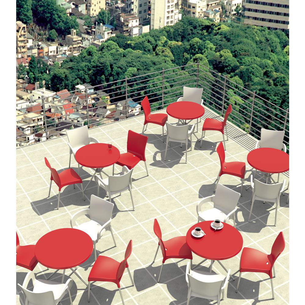 Juliette Resin Dining Chair Red, Set of 2
