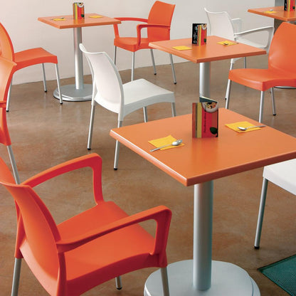 Dolce Resin Outdoor Arm Chair Orange, Set of 2