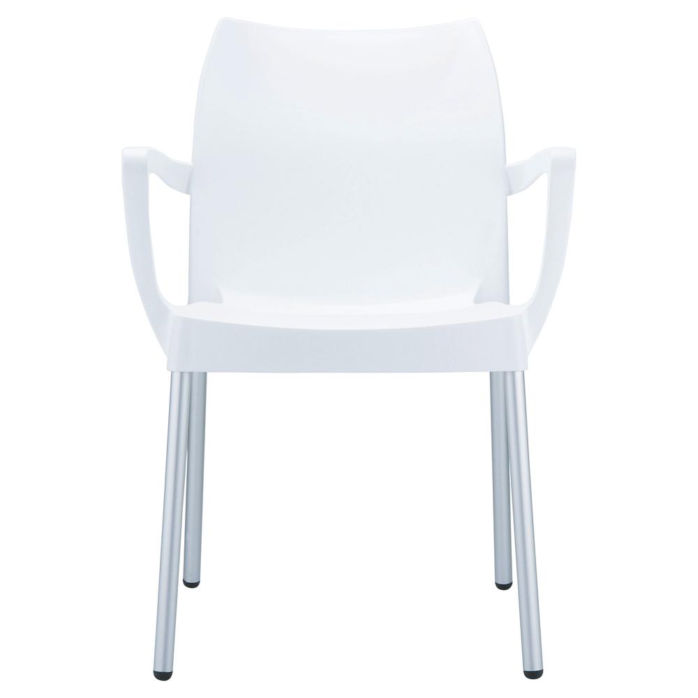 Dolce Resin Outdoor Arm Chair White, Set of 2