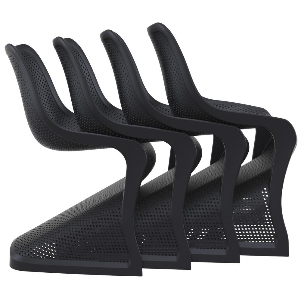 Bloom Dining Chair, Set of 2, Black, Belen Kox