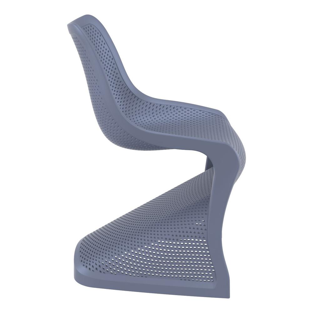 Dining Chair, Set Of 2, Dark Gray, Belen Kox