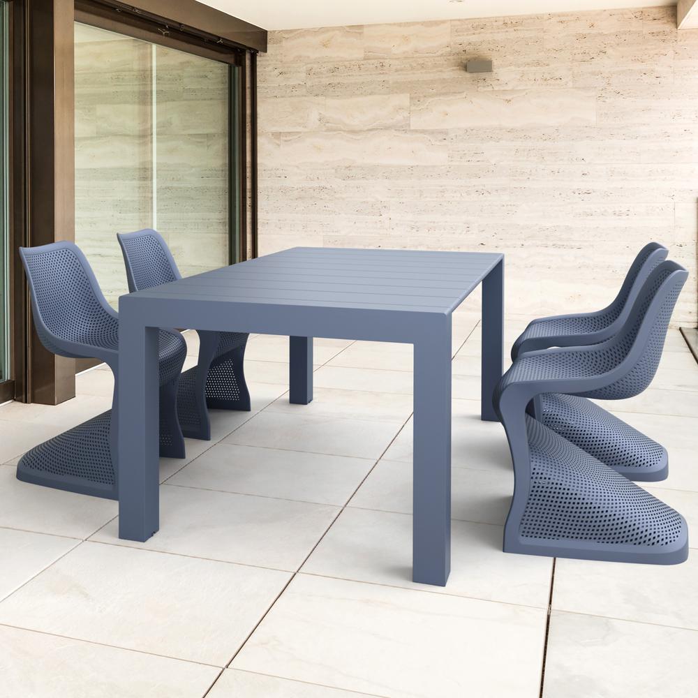 Dining Chair, Set Of 2, Dark Gray, Belen Kox