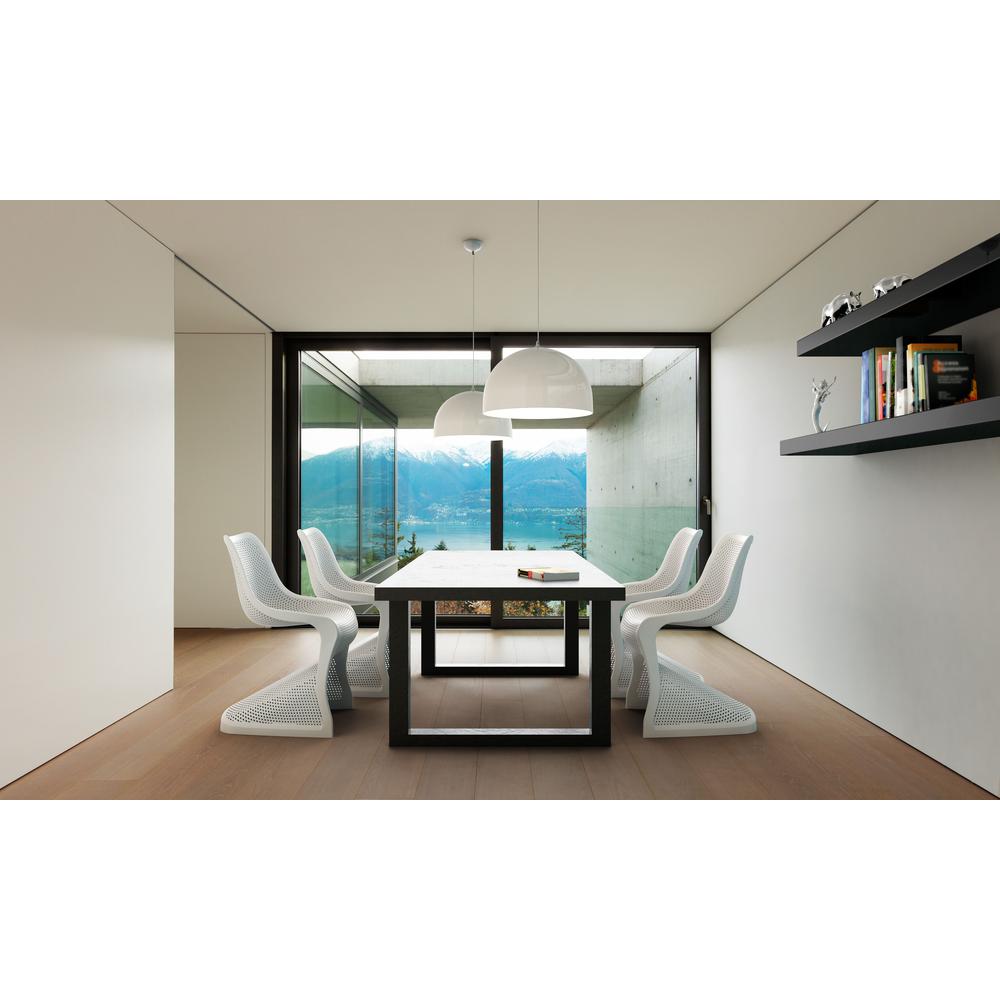 Dining Chair, Set of 2, White, Belen Kox