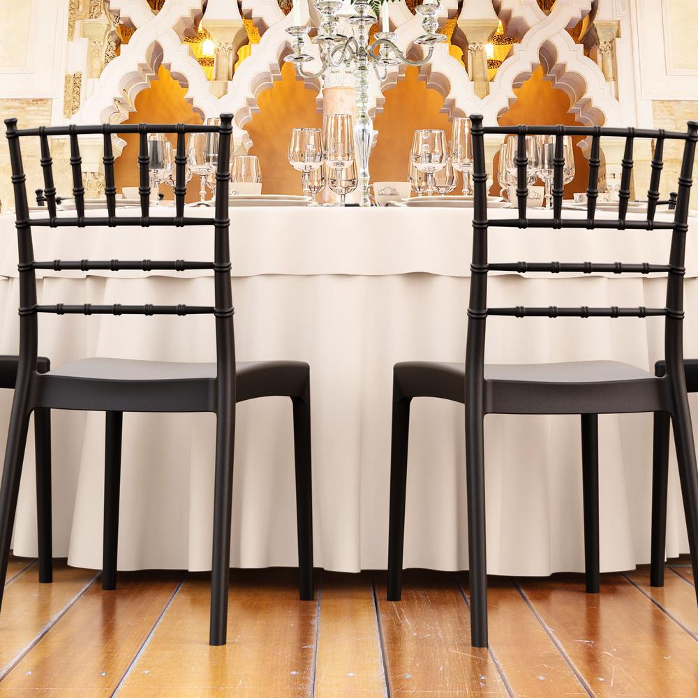 Josephine Outdoor Dining Chair Black, Set of 2