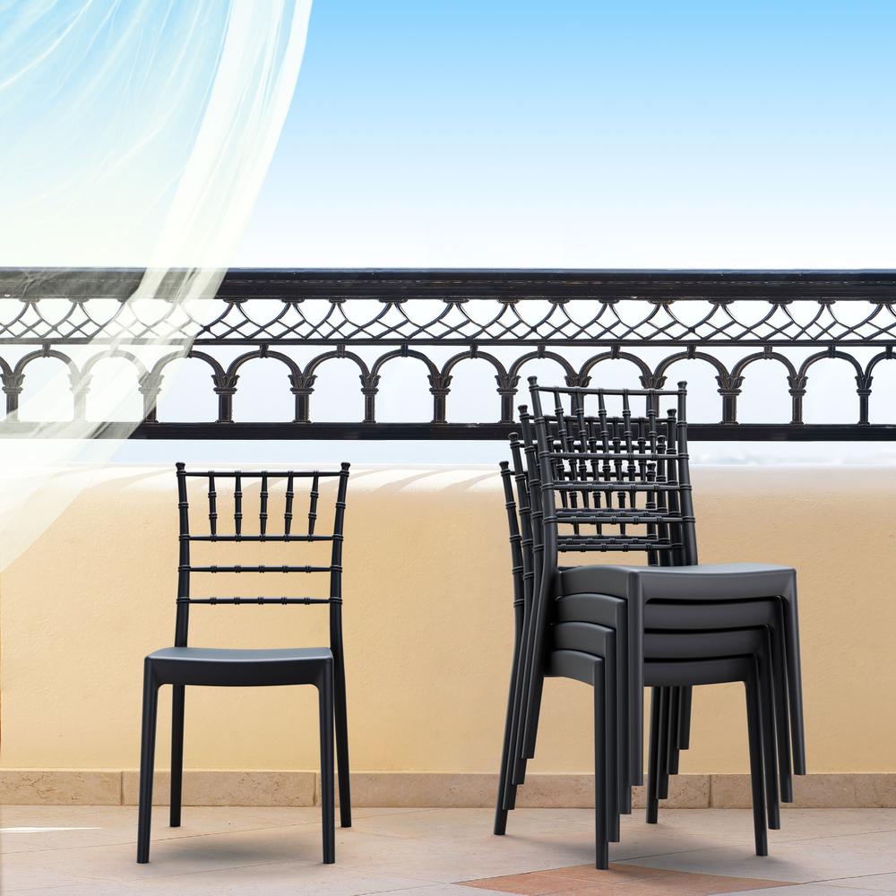 Josephine Outdoor Dining Chair Black, Set of 2