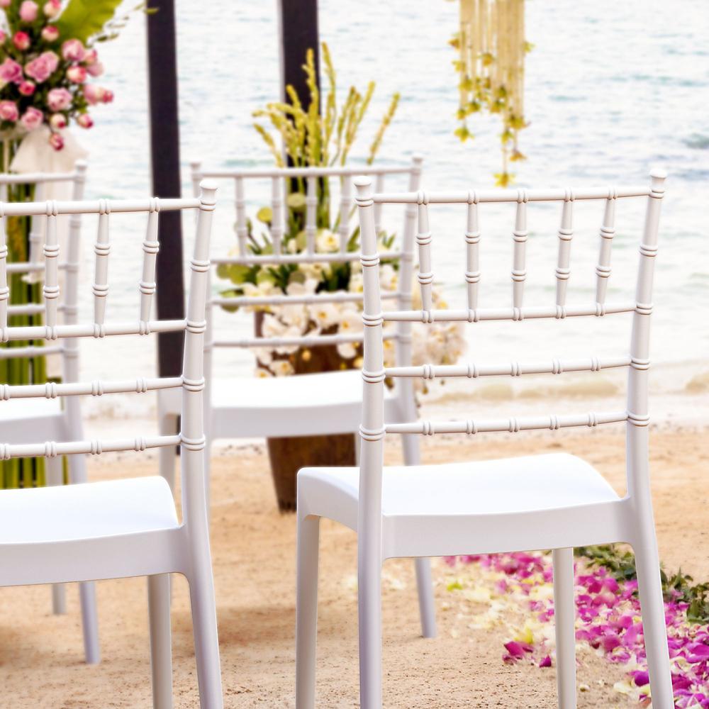 Josephine Outdoor Dining Chair White, Set of 2