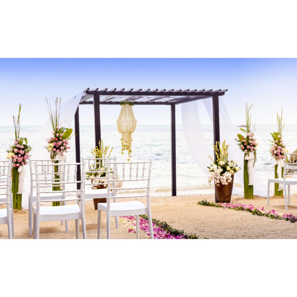 Josephine Outdoor Dining Chair White, Set of 2
