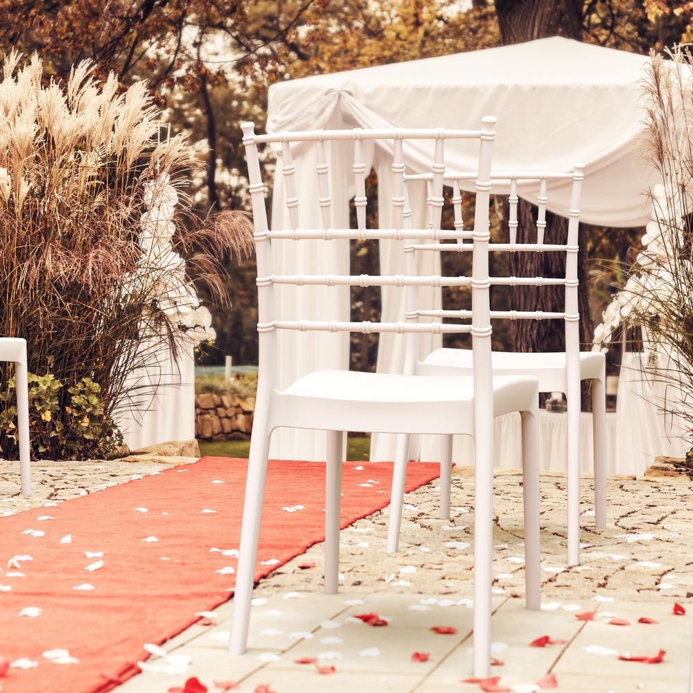 Josephine Outdoor Dining Chair White, Set of 2