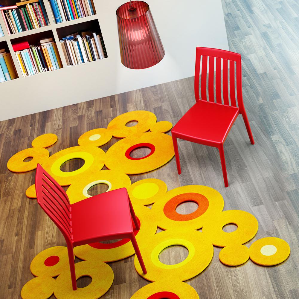 Soho Dining Chair Red, Set of 2