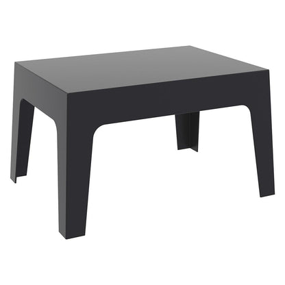 Box Resin Outdoor Center Table Black