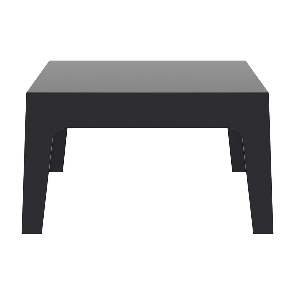 Box Resin Outdoor Center Table Black