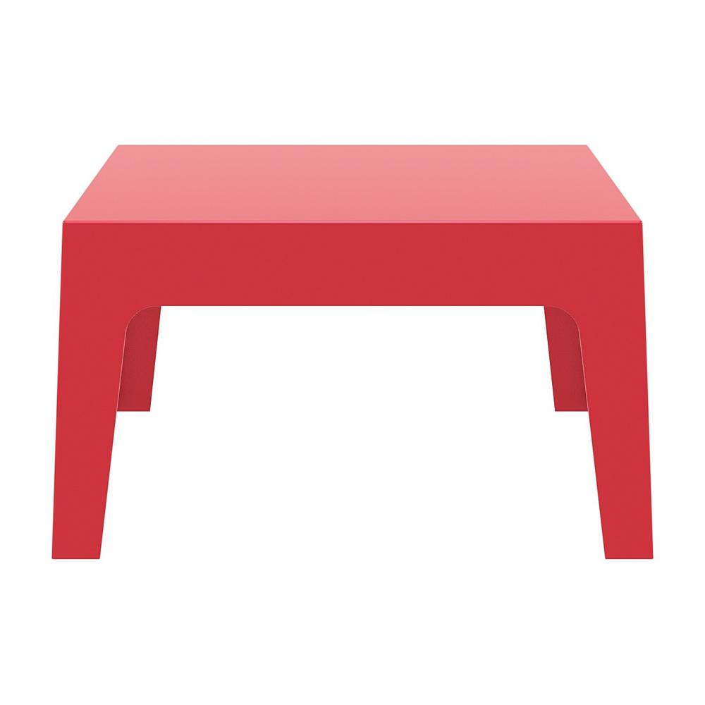 Box Resin Outdoor Center Table Red