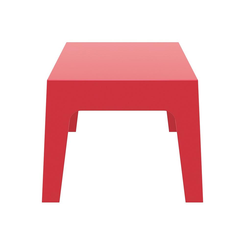 Box Resin Outdoor Center Table Red