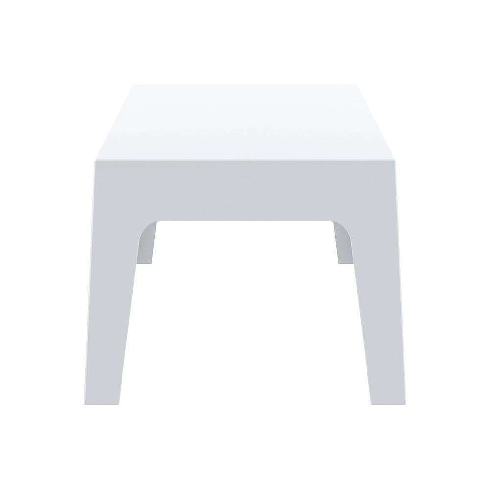 Box Resin Outdoor Center Table, White, Belen Kox