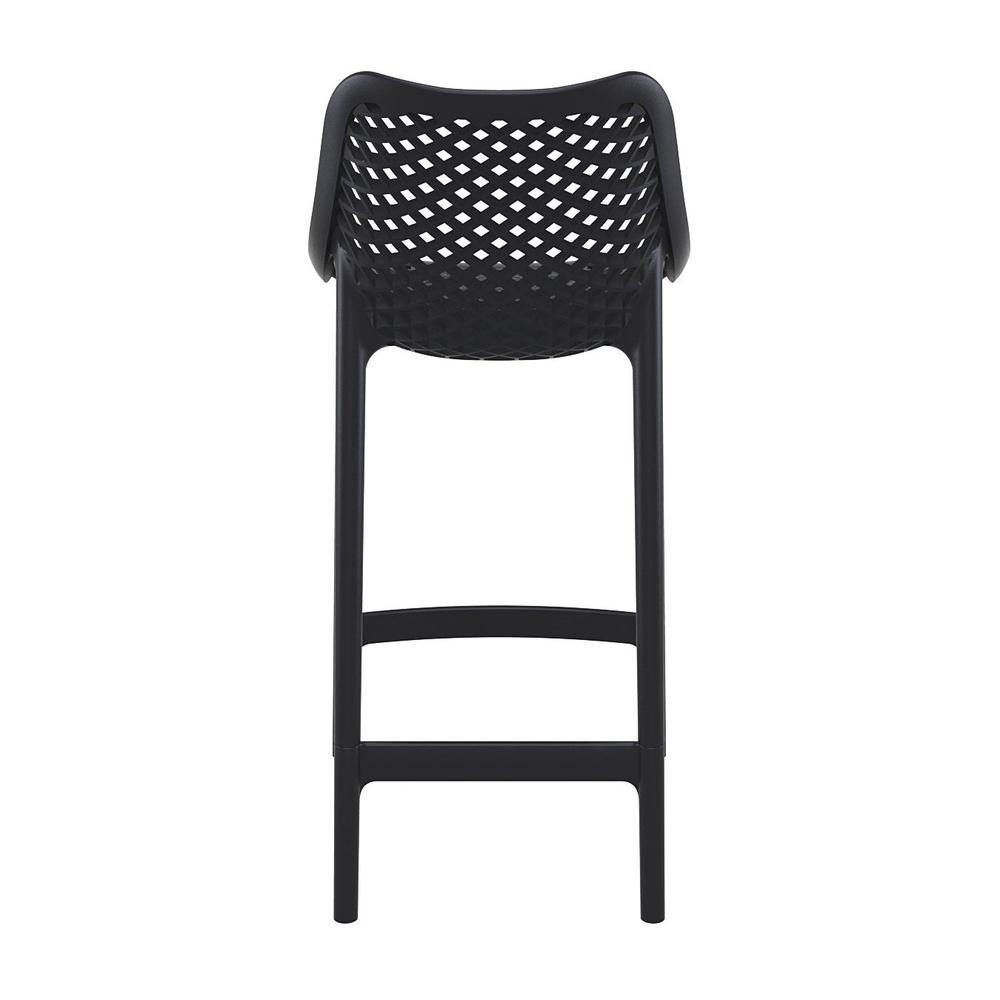 Outdoor Counter High Chair, Set of 2, Black, Belen Kox