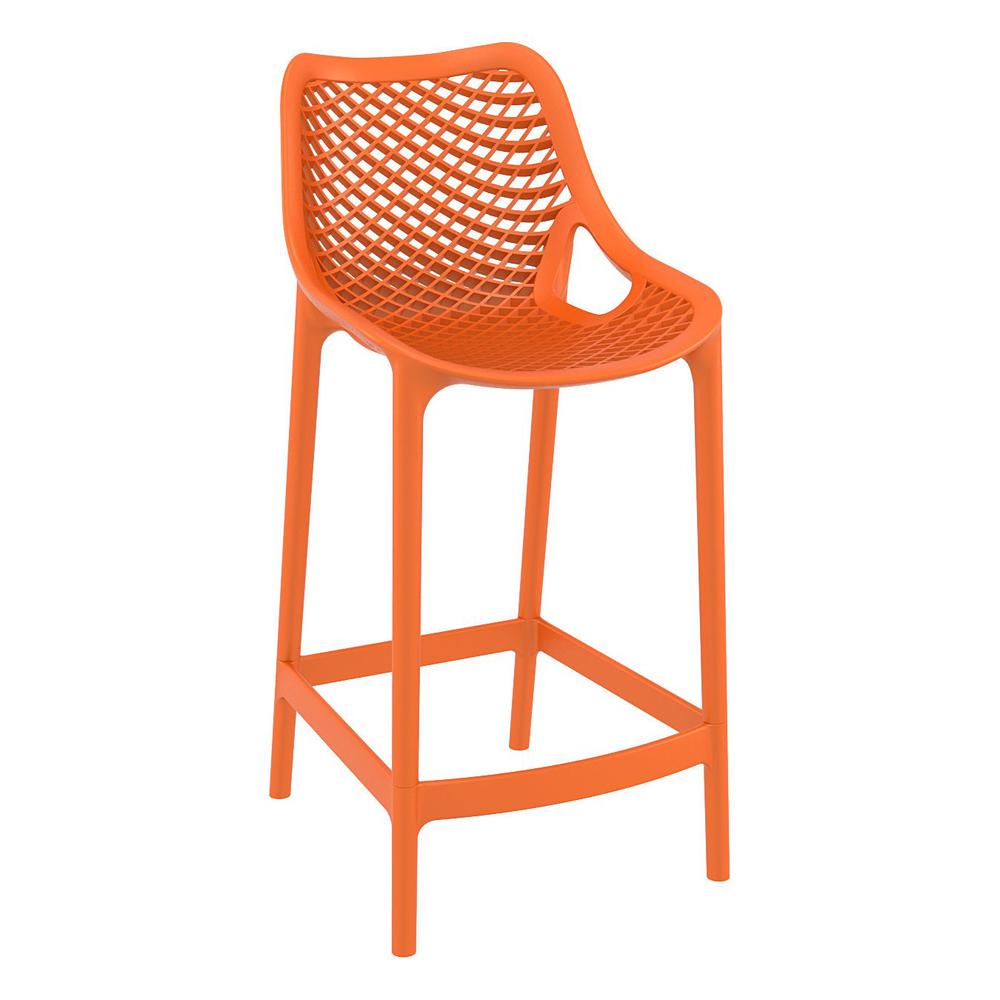 Counter Stool, Set Of 2, Orange, Belen Kox