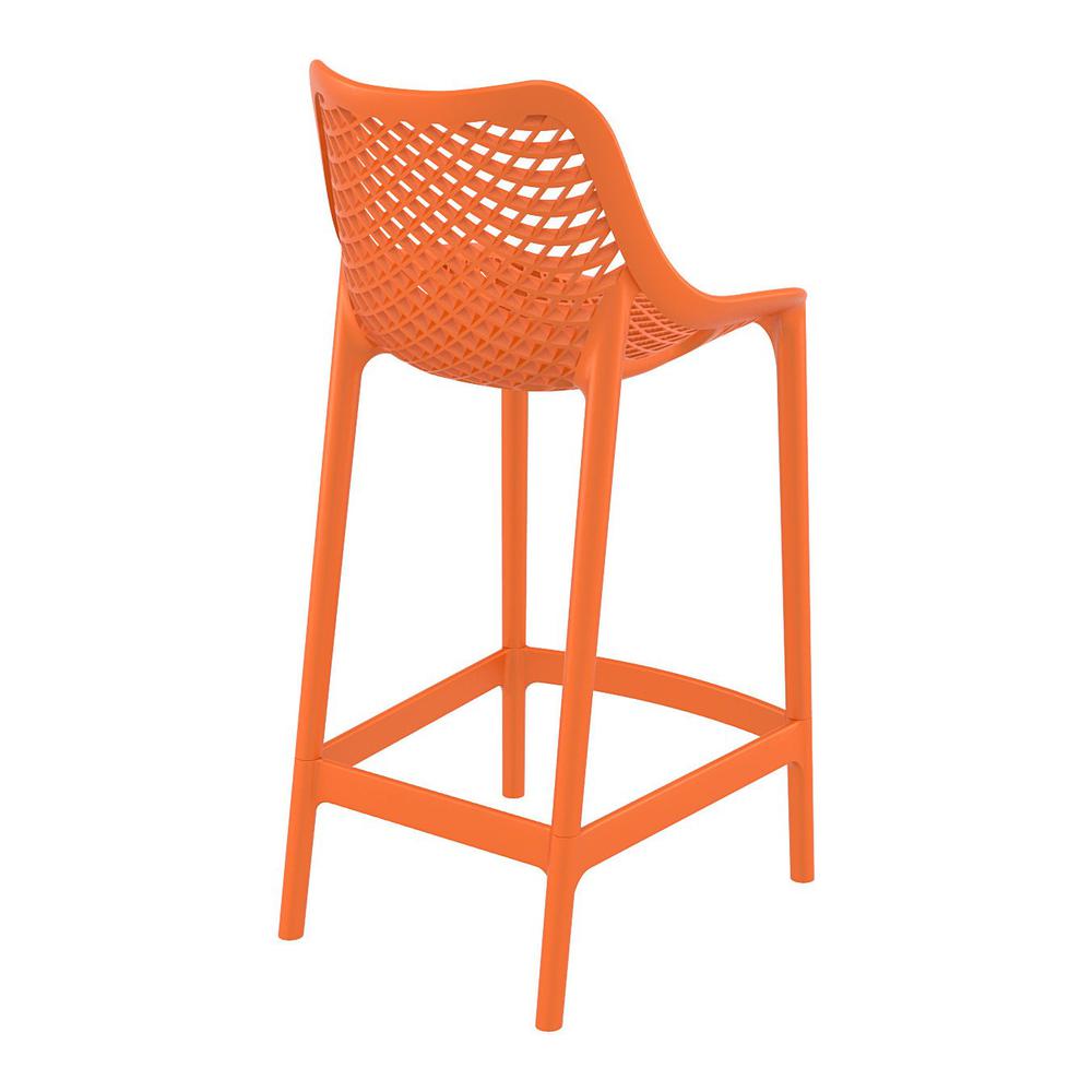 Counter Stool, Set Of 2, Orange, Belen Kox
