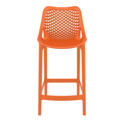 Counter Stool, Set Of 2, Orange, Belen Kox