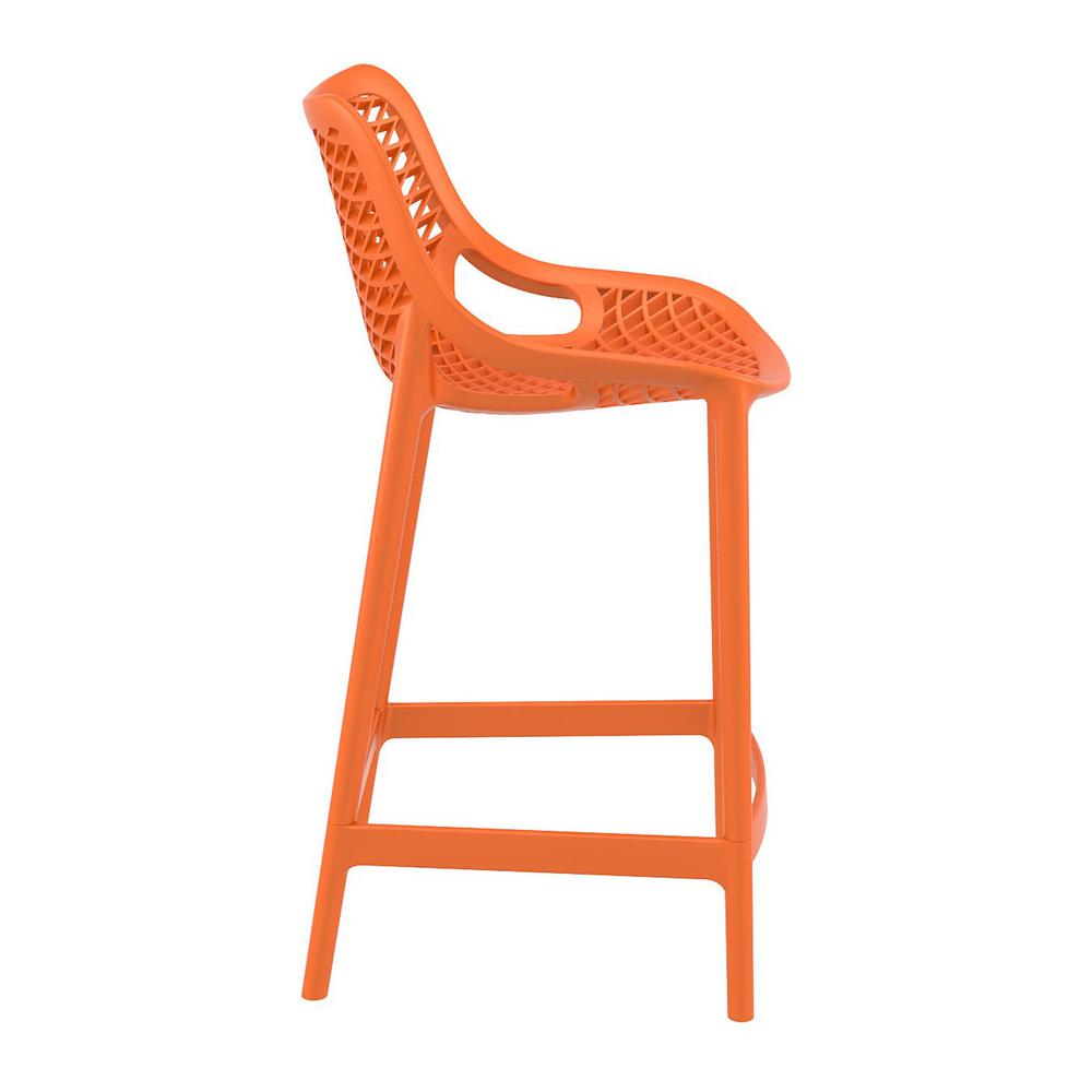 Counter Stool, Set Of 2, Orange, Belen Kox