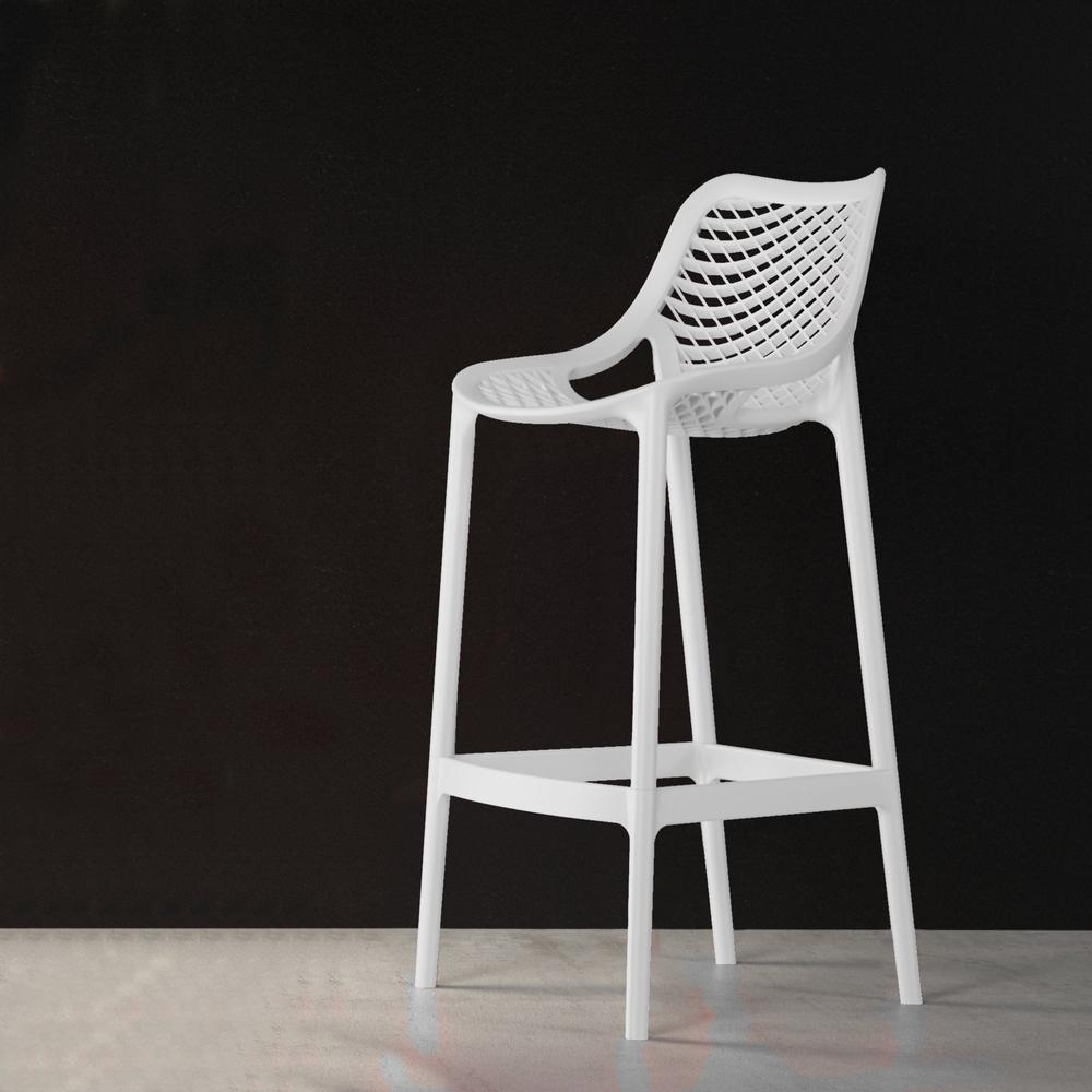 Counter Stool, Set Of 2, White, Belen Kox