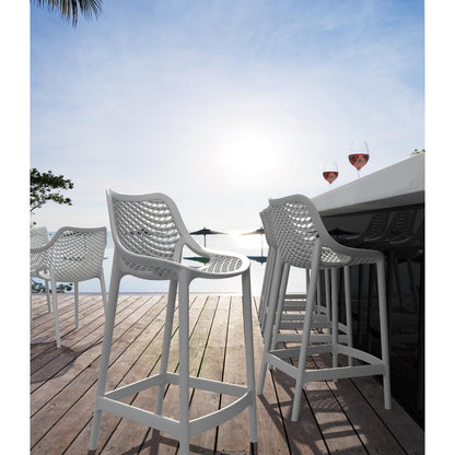 Counter Stool, Set Of 2, White, Belen Kox