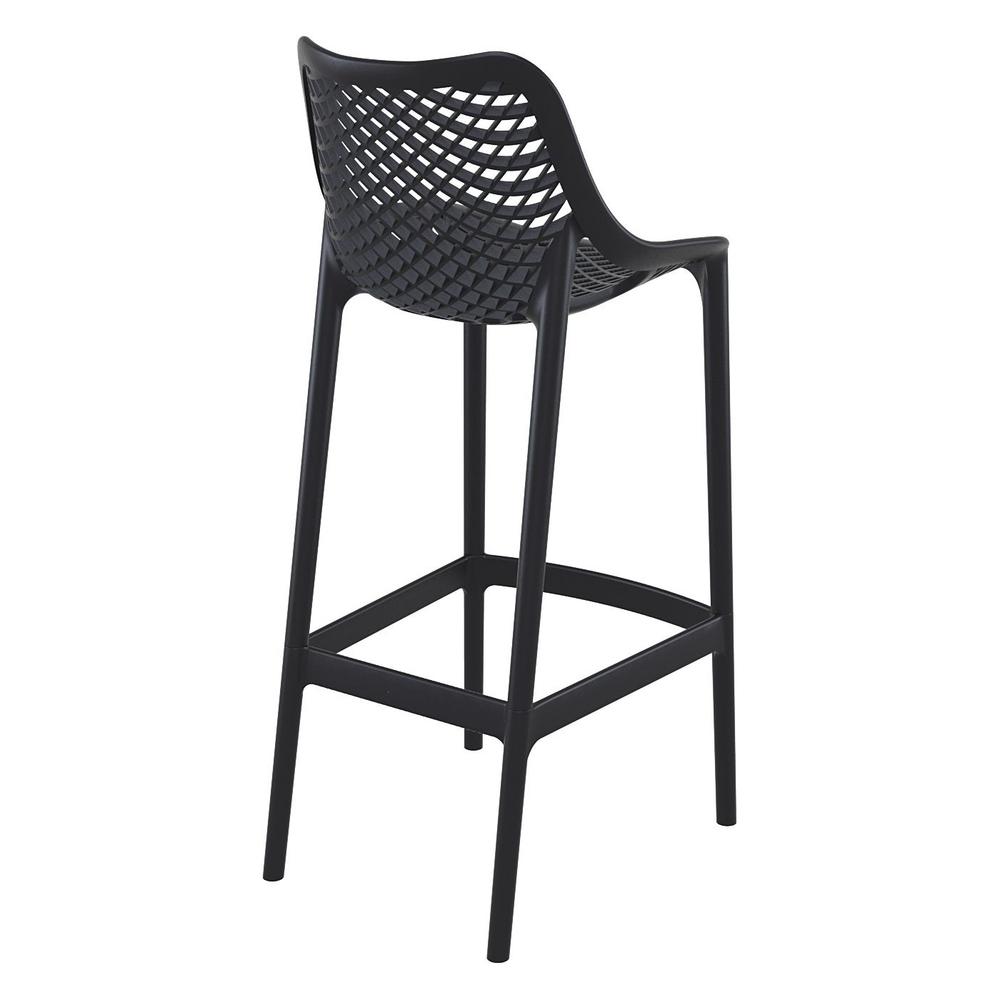 Outdoor Bar Chair, Set of 2, Black, Belen Kox