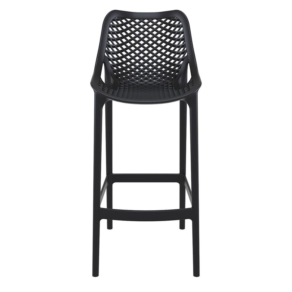 Outdoor Bar Chair, Set of 2, Black, Belen Kox