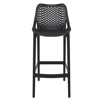 Outdoor Bar Chair, Set of 2, Black, Belen Kox