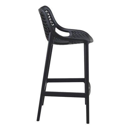 Outdoor Bar Chair, Set of 2, Black, Belen Kox