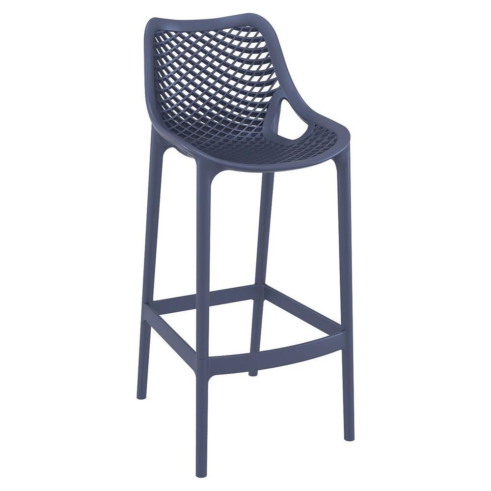 Outdoor Bar Chair, Set of 2, Dark Gray, Belen Kox