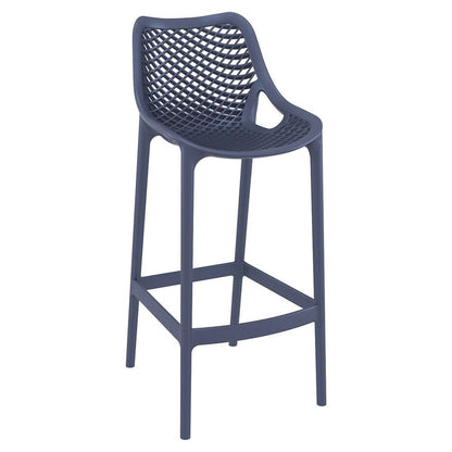 Outdoor Bar Chair, Set of 2, Dark Gray, Belen Kox