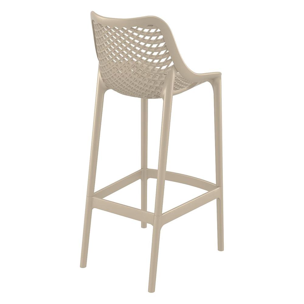 Air Bar Stool Taupe, Set of 2