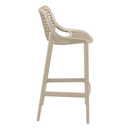 Air Bar Stool Taupe, Set of 2