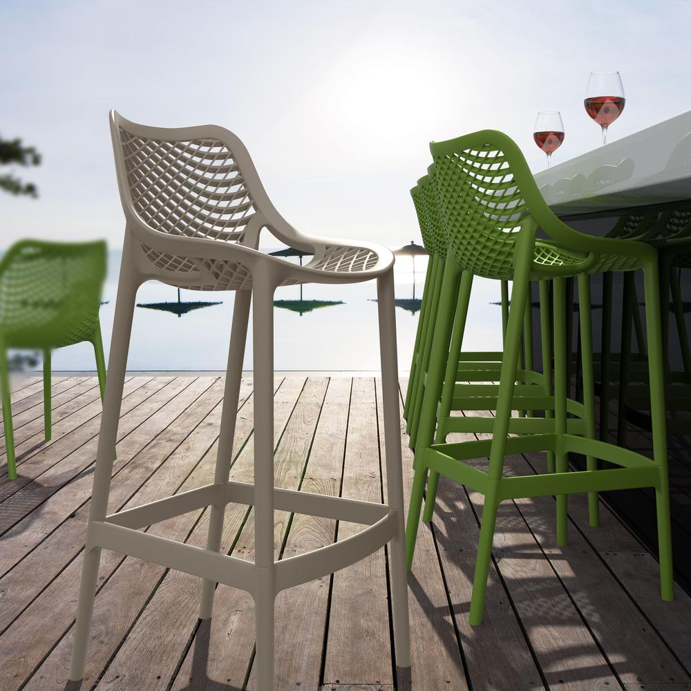 Air Bar Stool Taupe, Set of 2
