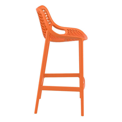 Bar Stool, Set Of 2, Orange, Belen Kox