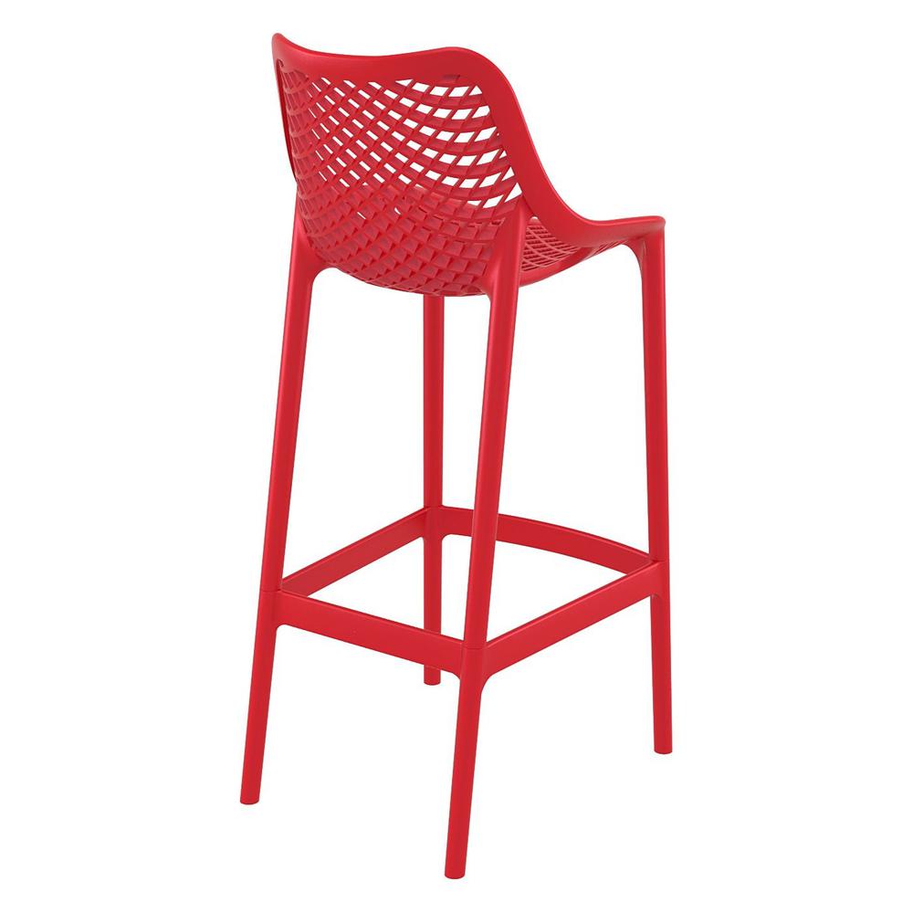 Bar Stool, Red, Set of 2, Belen Kox