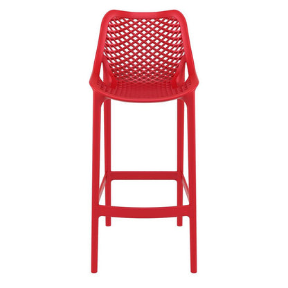 Bar Stool, Red, Set of 2, Belen Kox