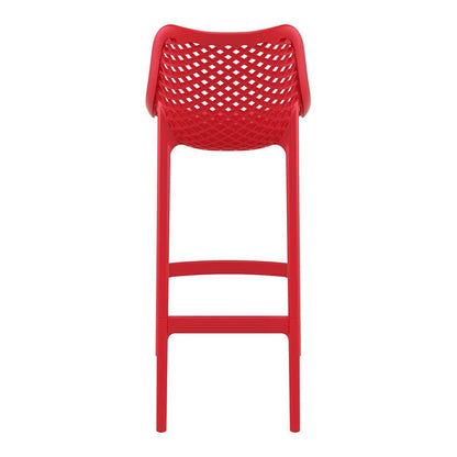Bar Stool, Red, Set of 2, Belen Kox