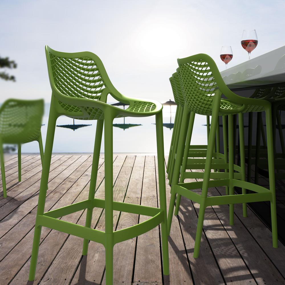 Bar Stool, Set Of 2, Tropical Green, Belen Kox