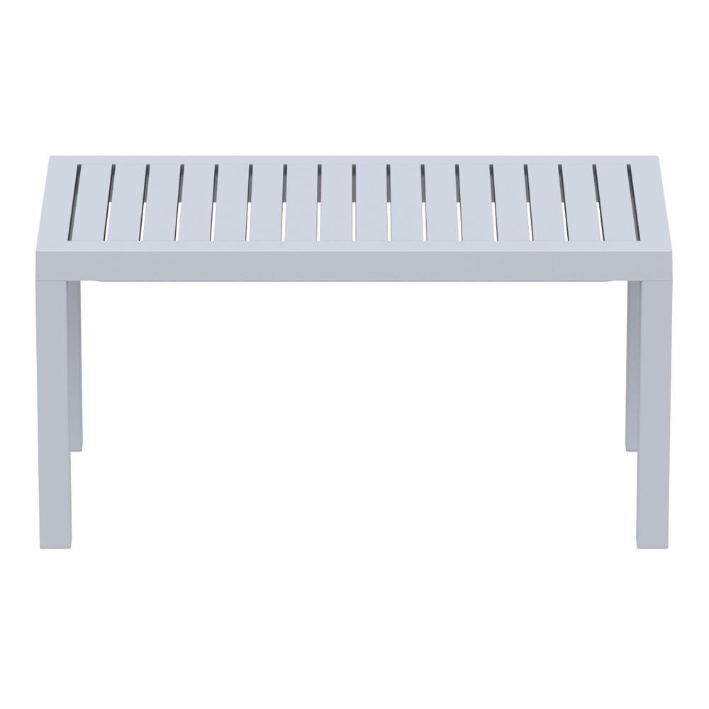 Ocean Rectangle Cofee Table Silver Gray