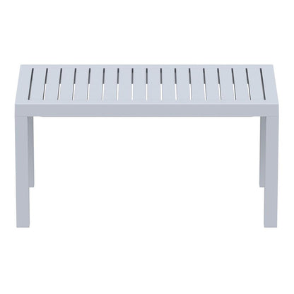 Ocean Rectangle Cofee Table Silver Gray